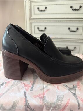 torrid Black Platform Block Heel Loafers